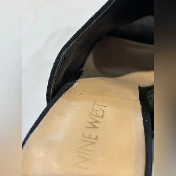 Nine West NW7 Blocky Suede Mules - Picture 6 of 10